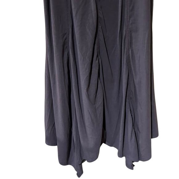 Torrid Swing Tent Dress SZ 2X Charcoal Gray Sleeveless Lace Yoke Handkerchief - Picture 5 of 11